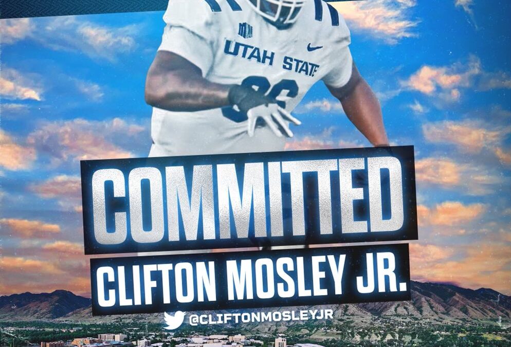 Utah State Football Receives a Verbal Commitment from JuCo Defensive Tackle Clifton Mosley Jr.