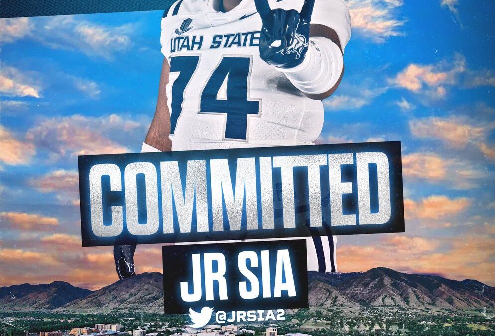 Utah State Football Receives a Verbal Commitment from Mountain Ridge (UT) Offensive Lineman Jr Sia