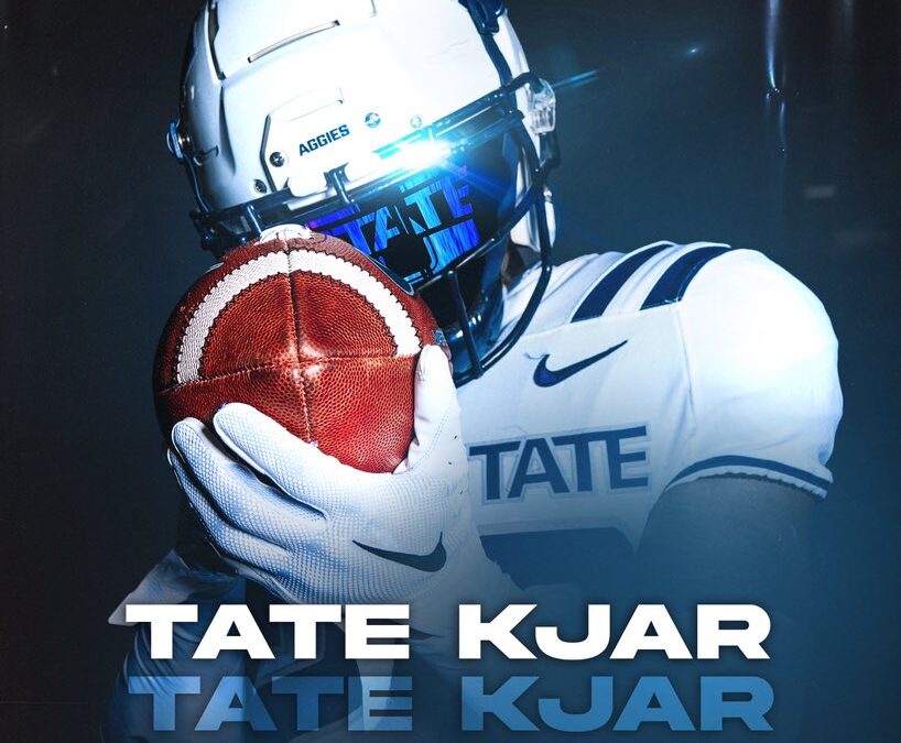 Utah State Football Receives a Verbal Commitment from Corner Canyon HS (UT) Wide Receiver Tate Kjar