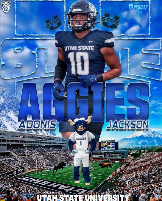 Utah State Football Receives a Verbal Commitment from Mississippi Valley State EDGE Rush Defensive End Adonis Jackson
