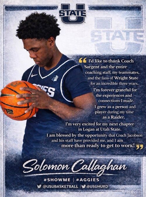 Utah State Hoops Receives a Verbal Commitment from Wright State University Gaurd Solomon Callaghan